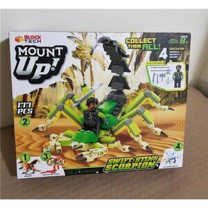 Mount Up Frost Sweat-Sting Scorpion 177 Pcs Block Tech  W Rider Play Battle